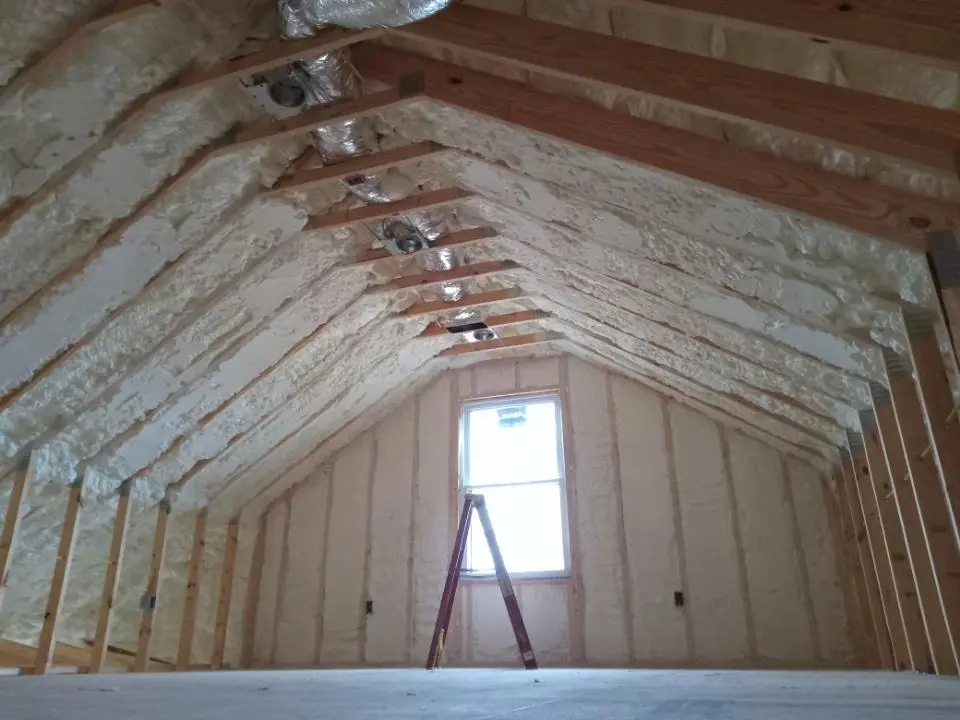 Spray foam roofing application for Crawl Space Insulation project in Mount Vista